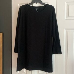 Eileen Fisher lightweight washable stretch crepe tunic. Size M